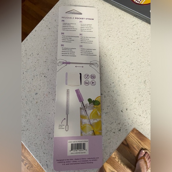 NWT pocket straw - Picture 2 of 2